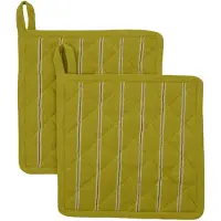 House Doctor Chef Pannenlap Pak Van 2 Mosterdgeel - Pannenlappen & ovenwanten Katoen Mustard - 267630022