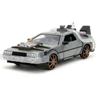Noname Back To The Future Iii Dlorean 1885 1:24 Figure Zilver