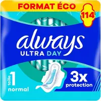 Always Ultra Normal Maandverband met Vleugels Maat 1 - 114 stuks
