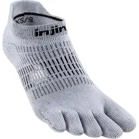 Injinji Womens Run Lightweight No-Show Coolmax Gray M/L (40.5 - 44.5+)