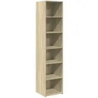 vidaXL Hoge kast 40x41x185 cm bewerkt hout sonoma eikenkleurig