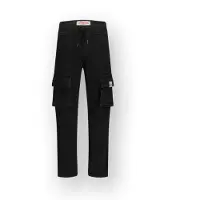 Vingino denim loose casual broek black denim Zwart Jongens Katoen Effen - maat 170