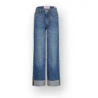 Vingino Wide leg Jeans Cato Dots Meisje Blauw 152