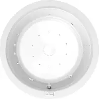 Polysan Oblo Whirlpoolbad, 165x48cm, Highline Hydro-Air, chroom
