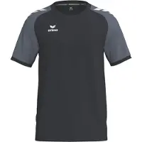 Erima Wings Shirt Korte Mouw Kinderen - Zwart / Slate Grey | Maat: 152