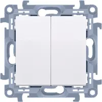 Kontakt-Simon Contactdoos Simon CW5.01/11, kunststof, wit, IP20, IP44, 250 V, 10 A, 77 mm