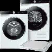 Samsung Ww90dg6u25lku3 6000-serie + Dv90dg6845lku3 Stapelkit Wasmaschine Droger Bundel