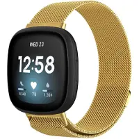 IMoshion Milanees magnetisch bandje voor de Fitbit Versa 3 - Maat S - Goud