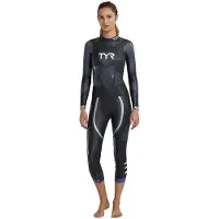 Tyr Hurricane Cat 5 Woman Long Sleeve Neoprene Wetsuit Zwart M-L Vrouw