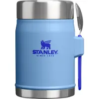 Stanley Legendary Blue Sky Food Jar (Thermoskan), 0.4L + Spork - Blauw