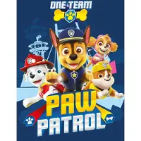 Paw Patrol One Team Fleece deken plaid 140x100cm Blauw