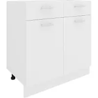 VCM Esilo keuken onderkast 80 cm 2 deuren, 1 ladewit.