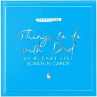 Gift Republic Scratch Cards Dad - Blauw / 11.7 x 11.7 x 4 cm / Karton
