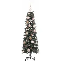 vidaXL Kunstkerstboom met 150 LED Groen 120 cm PVC en Plastic en Staal