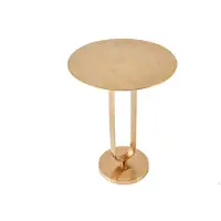 Invicta Ronde bijzettafel ELEGANCE 60cm goud metaal aluminium handgemaakt - 43613