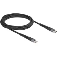 DeLOCK USB 2.0 Cable USB Type-C male to male with extended bend protection 60 W 2 m
