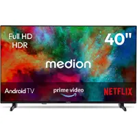 Medion 100.3 cm 40" Full HD TV Android TV Smart TV HDR Prime Video PVR Bluetooth, MD840100