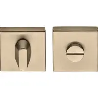Formani Basics BSQWC53-ZI toiletsluiting vierkant zonder indicatie - PVD licht brons