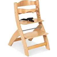 Pinolino trapstoel 'Thilo', helder gelakt. Materiaal: massief hout (pappel), helder gelakt