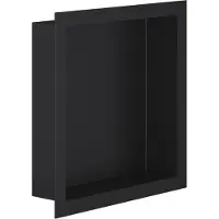 Boss & Wessing Inbouwnis BWS Colorato 30x30x7 cm Mat Zwart
