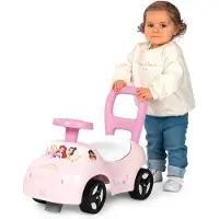 Smoby - 2 in 1 kinderautodrager - Disney Princess - Doos onder het zadel + claxon - Vanaf 10 maanden - Made in France