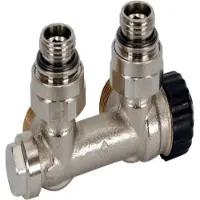 Heimeier Multilux 2-pijps onderblok 1/2 inch haaks z/thermostaatknop