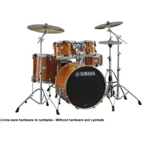 Yamaha Stage Custom Birch 22 5pc Shell Pack w/Bags Honey Amber