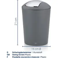 kela Prullenbak Marta Swing 1,7L Groen
