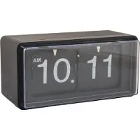 Karlsson Retro Boxed Flip Wandklok | 20x10x10cm | Zwart