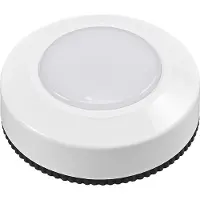 Osram DOT-IT 3-Pack LED Lampen, 0. 68W, 40lm, 3000K Warm Wit, Touch Aan/Uit, batterijgevoed, Wit, ABS, rond
