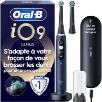 Oral-B iO 9 Elektrische Tandenborstel Blauw - 2 Opzetborstels - Oplaadreisetui
