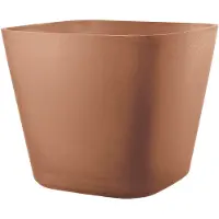 Deroma Vierkante bloempot - DEROMA - Origin - 12 L - Terracotta