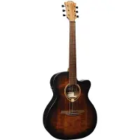 LAG Guitars Tramontane 70 T70ACE Black & Brown elektrisch-akoestische westerngitaar