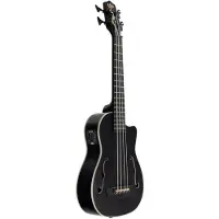 Kala U-Bass Journeyman Black elektrisch-akoestische bas ukelele met gigbag
