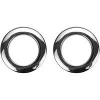Bass Drum Os 2" Sound Hole Rings Chrome