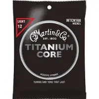 Martin strings MTCN160 TITANIUM CORE LIGHT 12-55