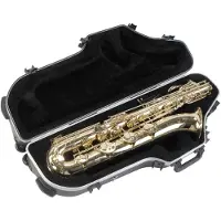 SKB MUSIC WIND INSTRUMENTS CASES CONTOURED PRO BARITONE SAX CASE WITH WHEELS BLACK