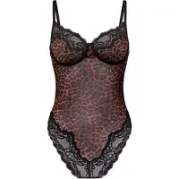 Hunkemoller Body 'Gabrielle' bruin / zwart