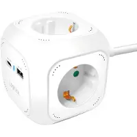 Logilink LPS283U 4-fach Ladewürfel, 4xSteckdose, 1x USB-C PD 20W