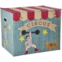 Rice - Raffia Storage Box with Circus Theme - Extra Large