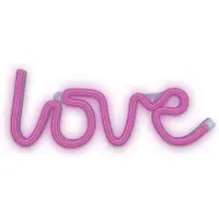 Forever Light FLNE05 - Neon LED licht LOVE Roze Batterij + USB