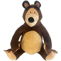 Famosa Masha en de Beer Pluche Knuffel XL 65 cm - Masha and the Bear Plush Toy - Speelgoed Knuffels voor Kinderen Jongens Meisjes