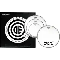 Code Drum Heads TOM PACK DNA COATED FUSION + CC 14" DNA COATED