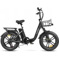 Samebike C05 Pro Elektrische Fiets – 20" Opvouwbaar, 250W Motor, 36V 13Ah Accu, 70km Bereik, 7-Speed Shimano – Zwart