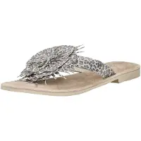 Lazamani Teenslipper beige / zilver
