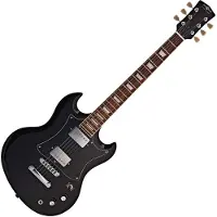 Gear4Music Brooklyn Select Electric Guitar by Black