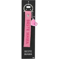 Depesche sleutelhanger kunstleer Beste Mama cadeau hartje.