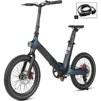 Maxtron Smart30 Elektrische Fiets – 20 Inch Opvouwbare E-bike – 36V 9.6Ah Accu – Actieradius tot 60 km – Schijfremmen – Stadsfiets –Inclusief gratis cijferslot –Blauw