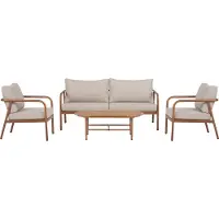 Envy Olga sofaset met kussens naturel.