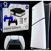 Sony Playstation 5 Spelconsole - Digital Edition 825 Gb + Qware PS5 Gaming Starter Kit Gaming Bundel